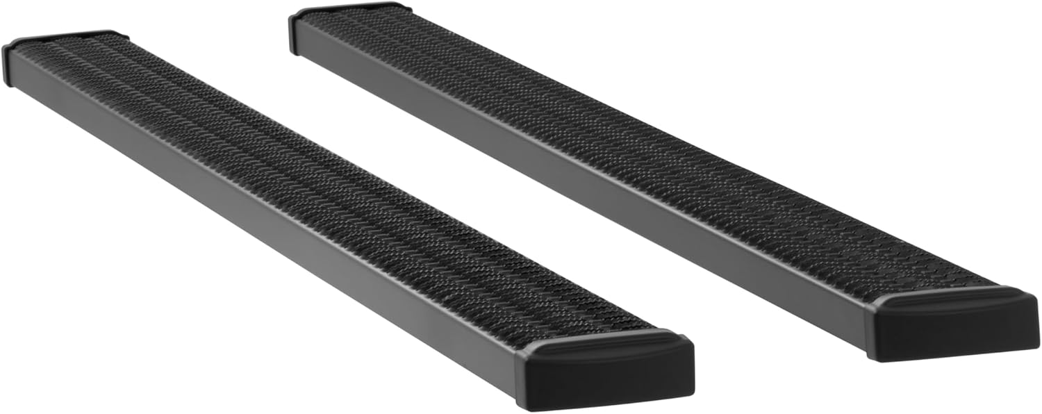 LUVERNE 415098-401438 Grip Step Black Aluminum 98-In Wheel to Wheel Running Boards, Select Ram 2500