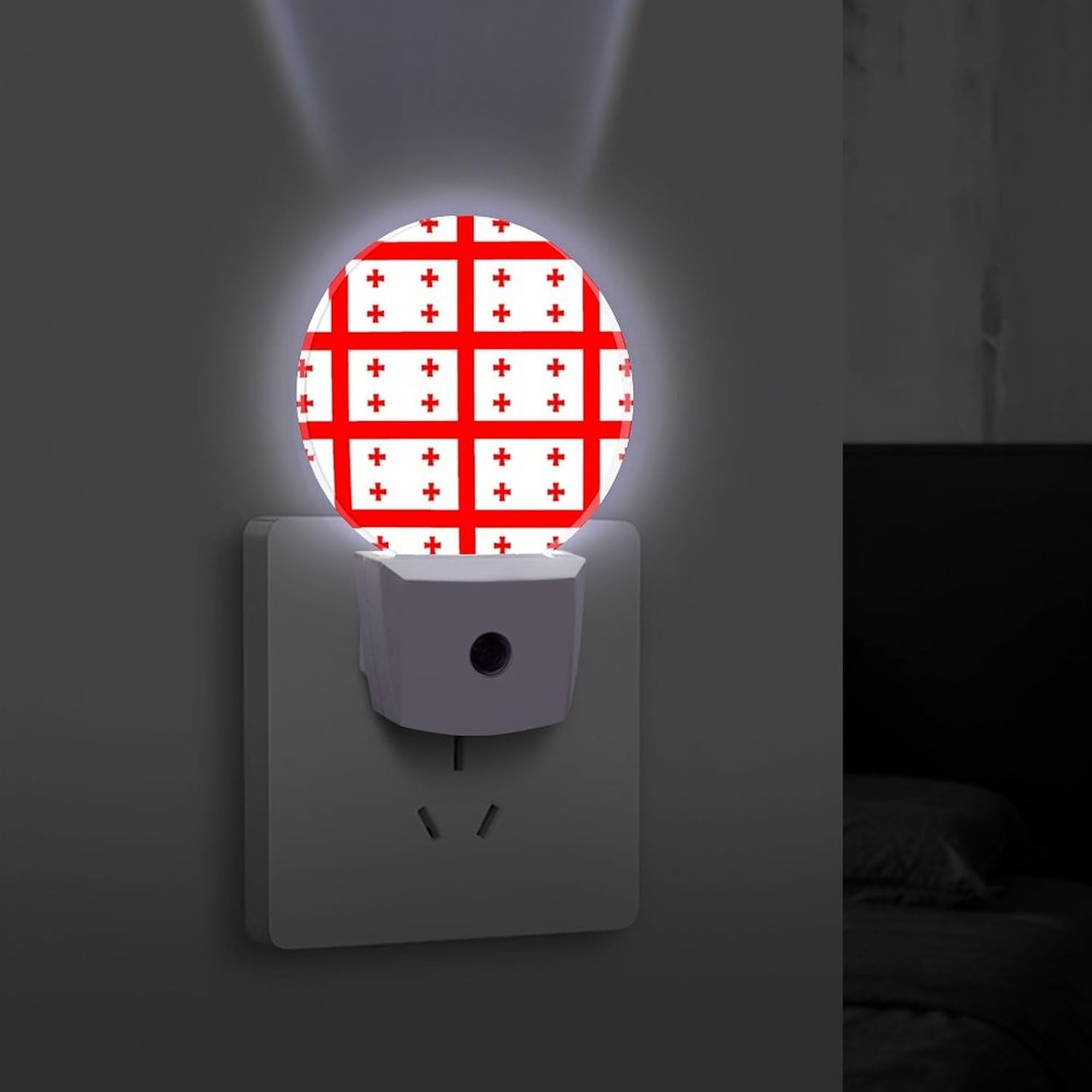Georgia Flag Night Light LED Night Lights Plug Into Wall 11.2x5x7.5cm image 4