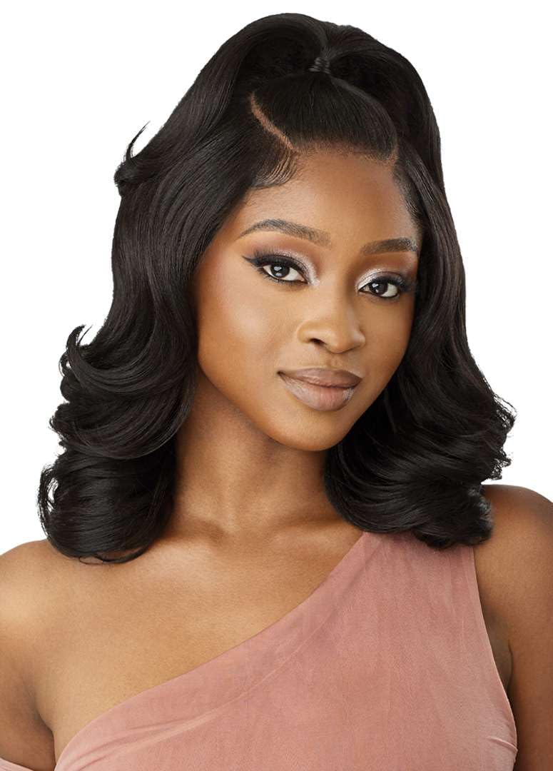 Amazon.com : Outre - 5X5 Lace Closure Wig - Human Hair Blend