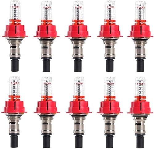 YUETTYY 1/5/10 Stück Fußbodenheizungskrümmer Durchflussmesser, G1/2 G3/8 Sichtdurchflussüberwachungsregler für Fußbodenheizungen, Durchflussmesser, Optimierung der Wärmeverteilung (1/2, 10 Stück) YUETTYY 1/5/10 Stück Fußbodenheizungskrümmer Durchflussmesser, G1/2 G3/8 Sichtdurchflussüberwachungsregler für Fußbodenheizungen, Durchflussmesser, Optimierung der Wärmeverteilung (1/2, 10 Stück)