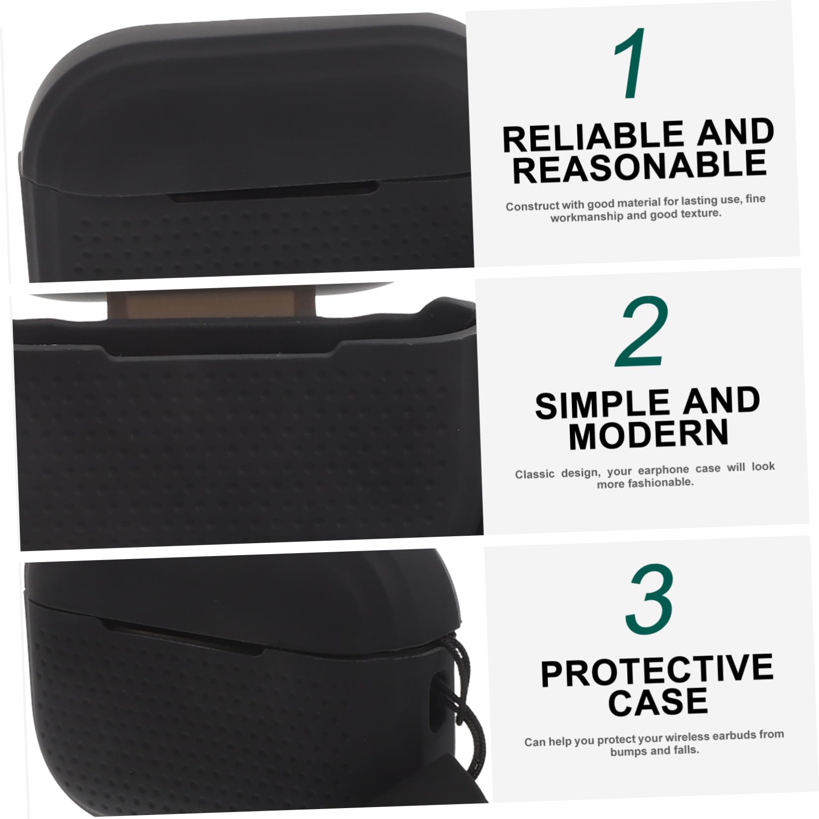 OSALADI 5 Piezas Caso De Auriculares Delicada Funda De Auriculares Inalámbrico Protector De Auriculares Portátil Cubrir Pro2 Gel De Sílice A Prueba De Polvo Estuche para Auriculares