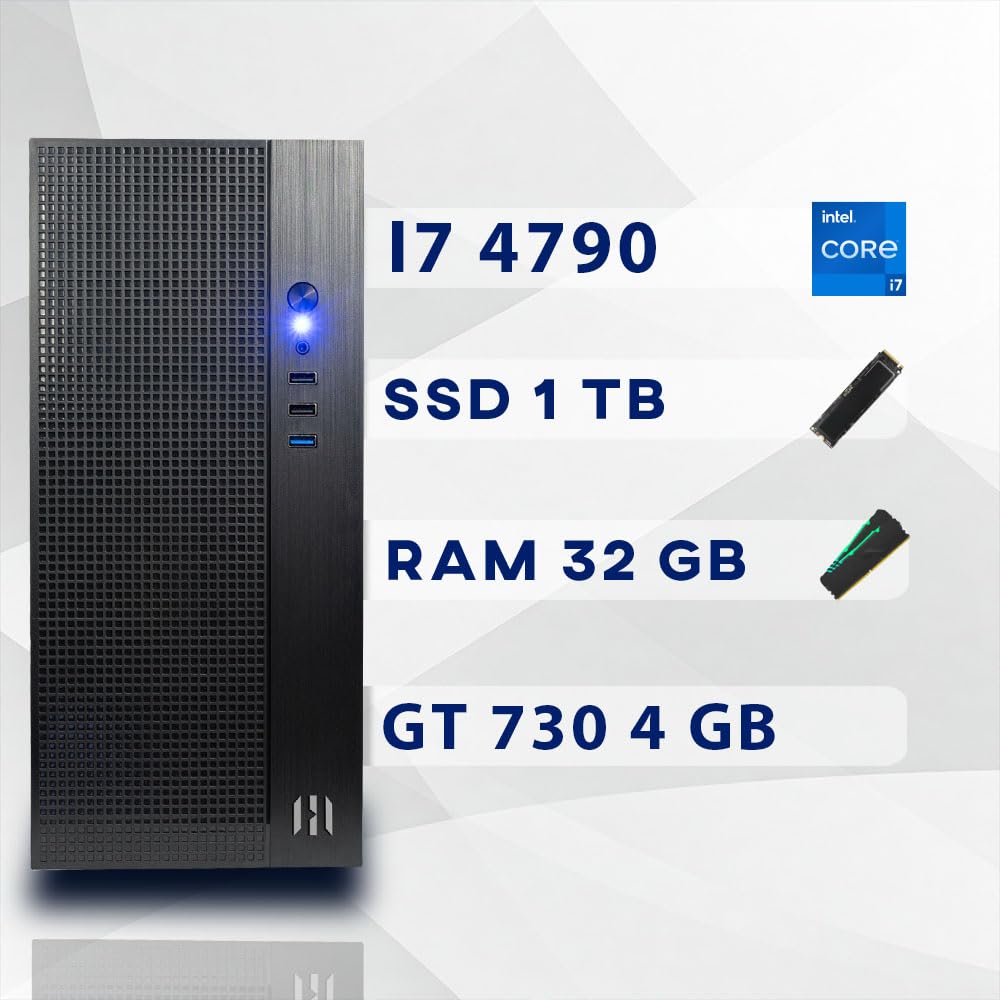 Pc fisso computer desktop, core i7, Ram 32Gb, Ssd 1 TB, Scheda