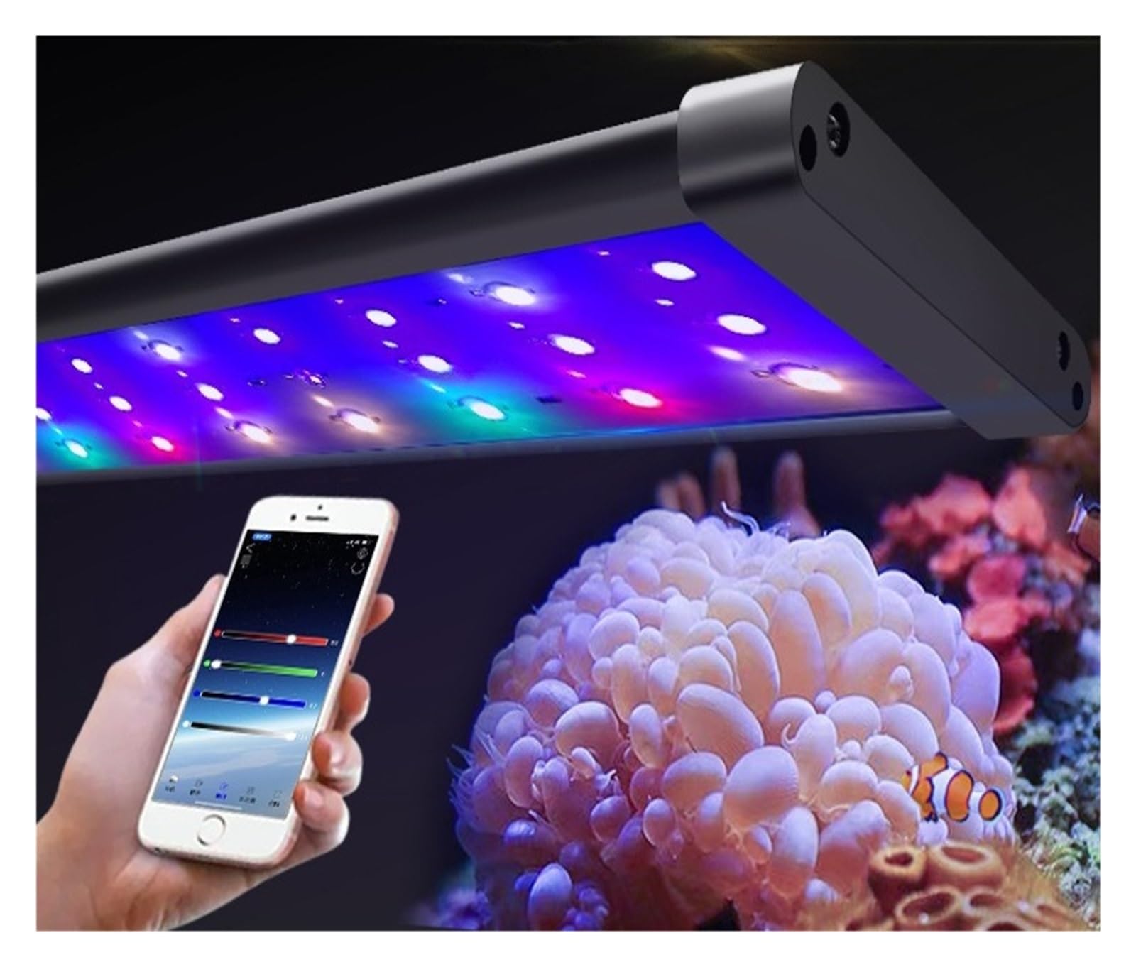 Amazon.co.jp: LEDアクアリウムライト サンゴ礁サンゴ成長水族館ライト