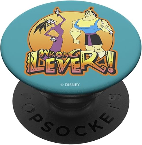 Disney Emperors New Groove Kronk And Yzma Wrong Lever - PopSockets Grip and Stand for Phones and Tablets