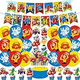 karg ??? ??????? Birthday Decorations,??? ??????? Party Supplies Include Happy Birthday Banner, Cake Topper and Cupcake Toppers, Balloons for Kids Party Decor