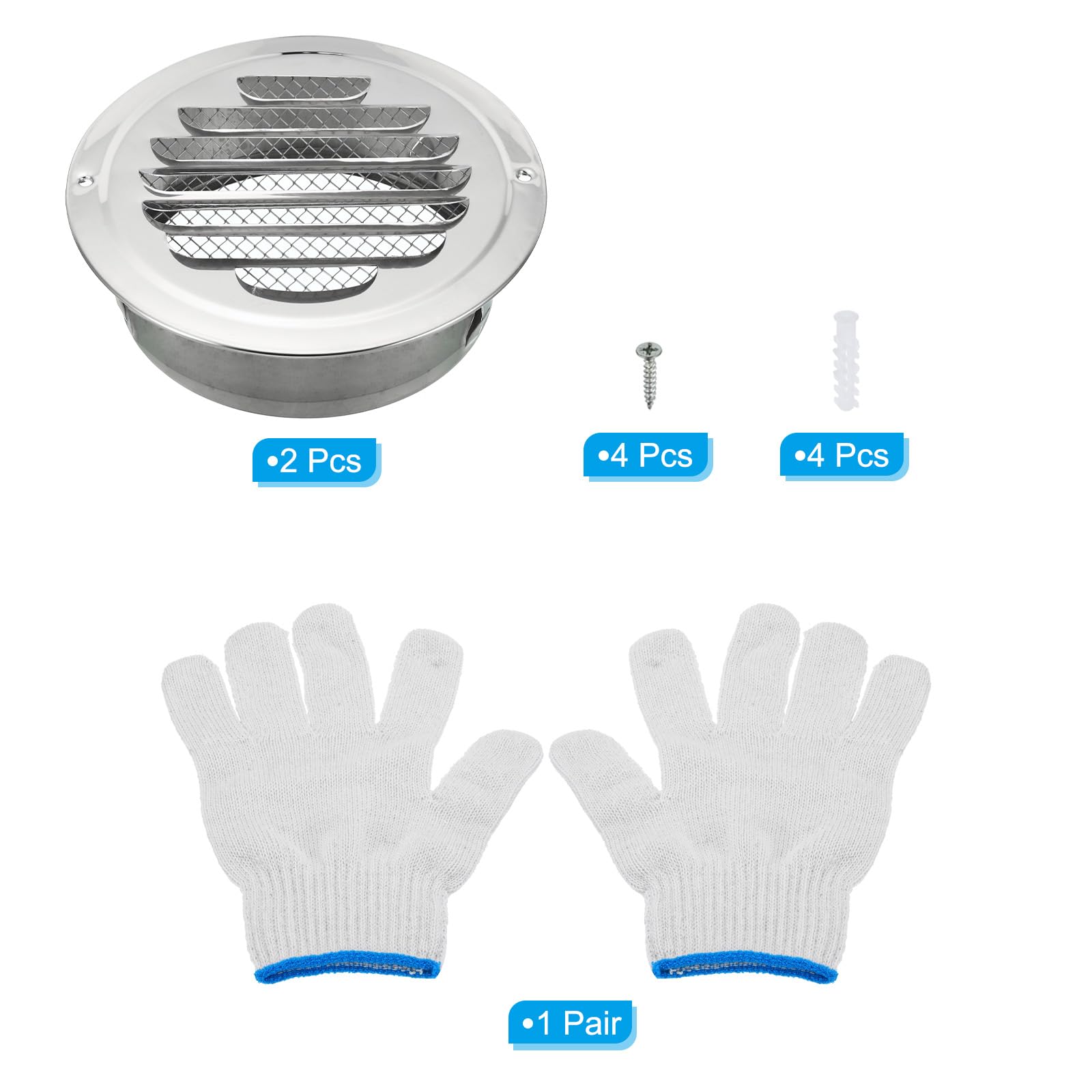 PATIKIL 4.5" Round Soffit Air Vents - Image 3