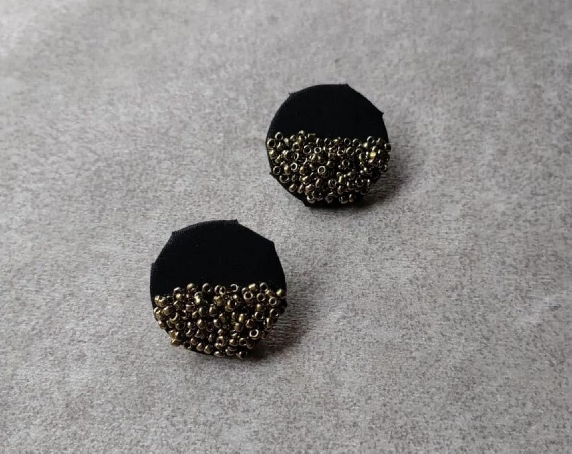 Women's Handmade Fabric Stud Earrings