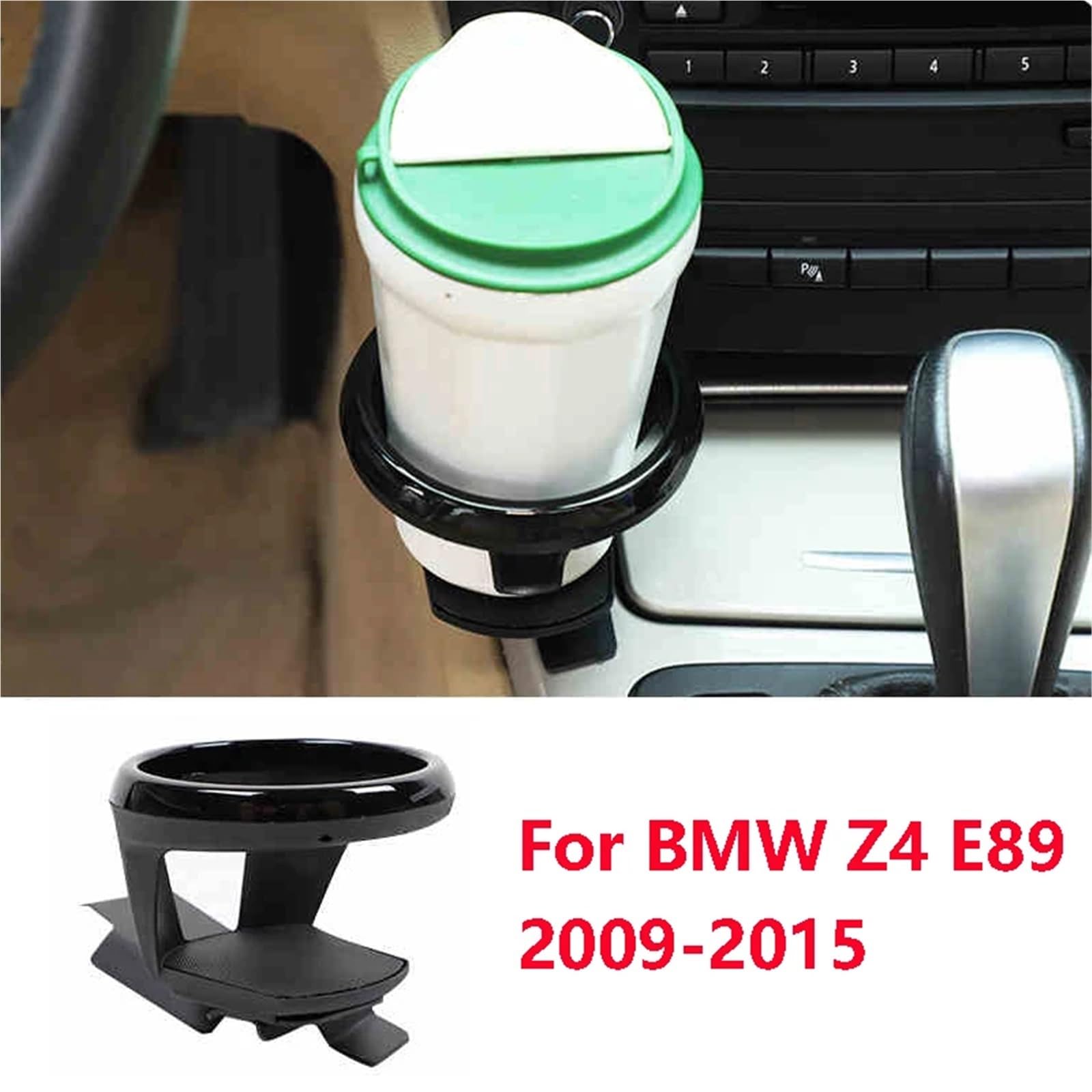 Ochrona Podłokietnika Pasuje do BMW Z4 E89 2009-2015, konsola środkowa samochodu, uchwyt na kubek z wodą, uchwyt na napoje, akcesoria wykończeniowe samochodu(Right Side)