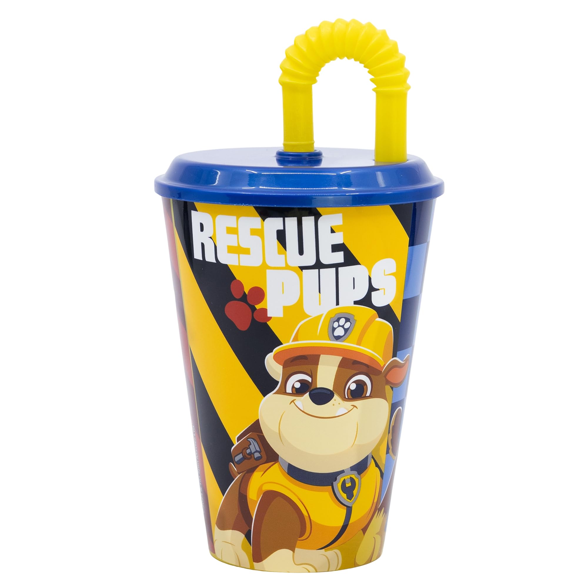 STOR Paw Patrol Boy Reusable Cup with lid and Straw 430 ml