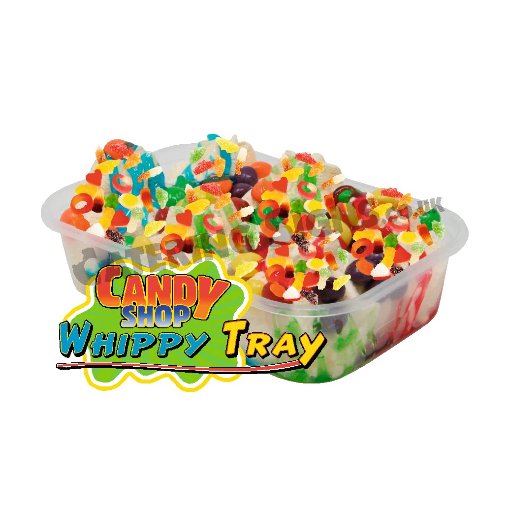 Candy Shop Tray Whippy Ice Cream Sticker - Catering Van Trailer Die Cut Decal