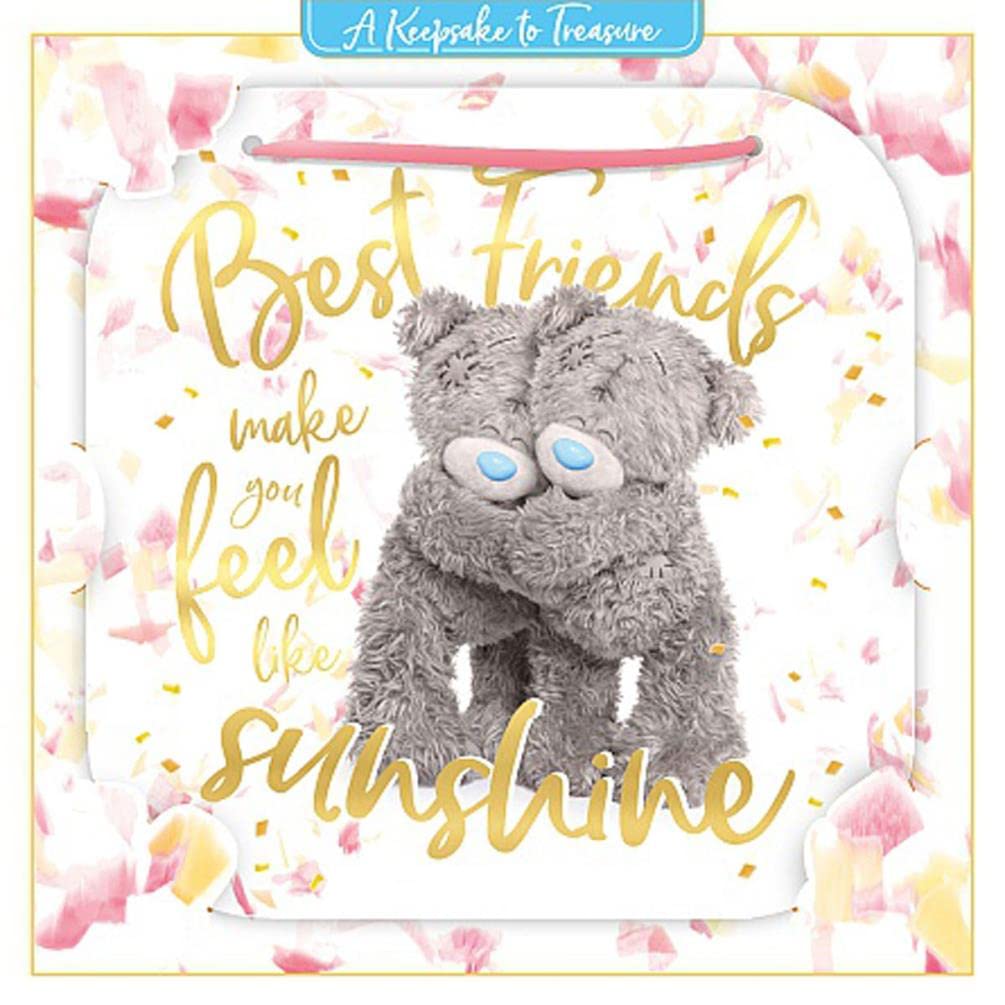 Me to You Tatty Teddy Best Friends 3D Keepsake Greeting Card 6x6ins - Official Collection