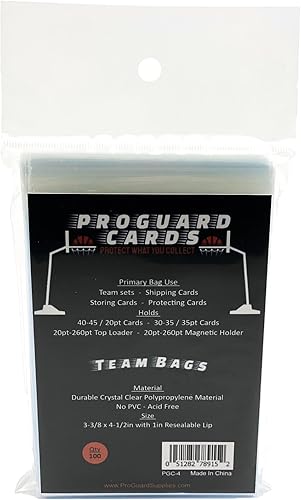 100 bolsas de equipo para conjuntos de equipo, se adapta a hasta 35 tarjetas  Adecuado para cargadores superiores y soportes magnéticos de moldes de