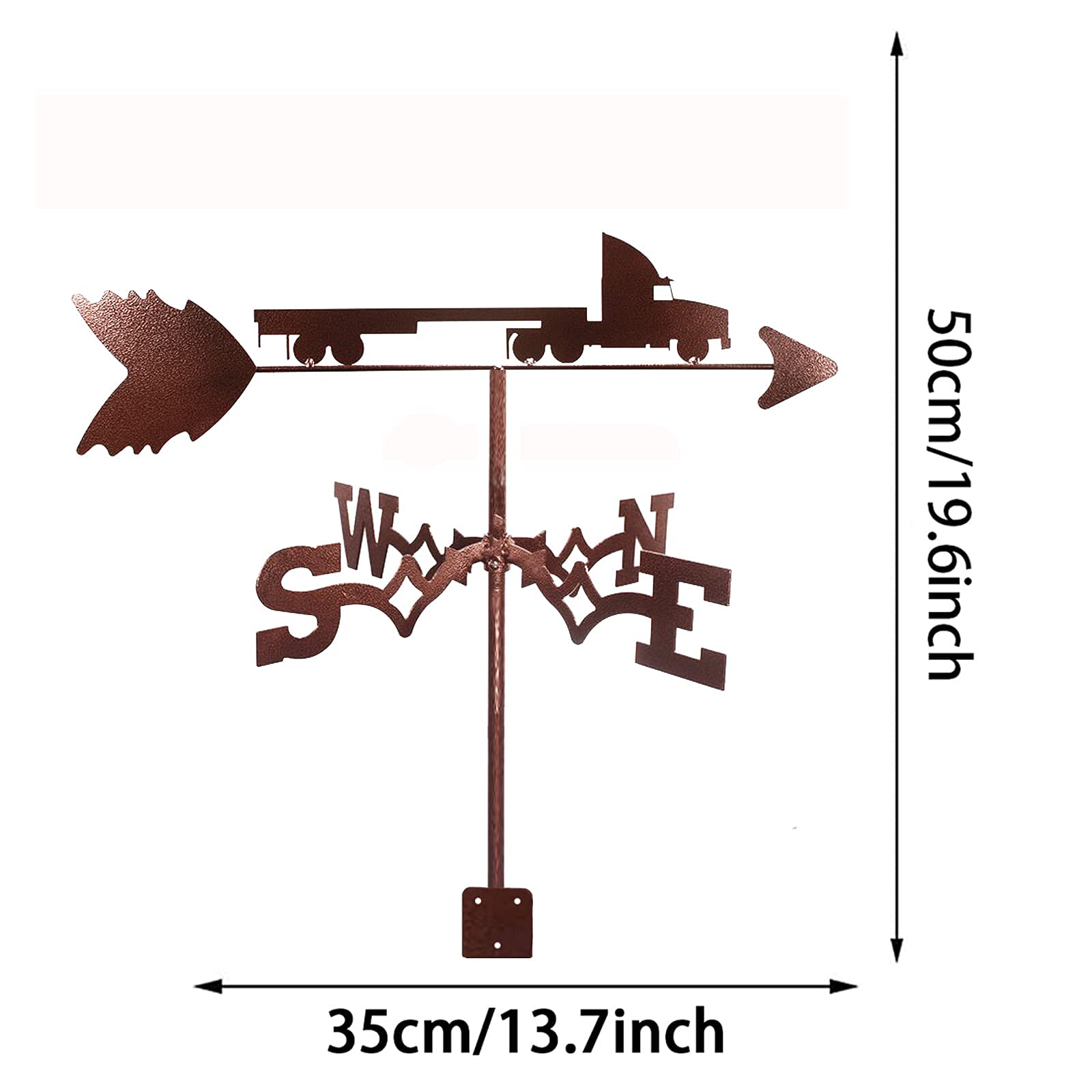 Girouette en acier inoxydable, outil de mesure, indicateur de direction du