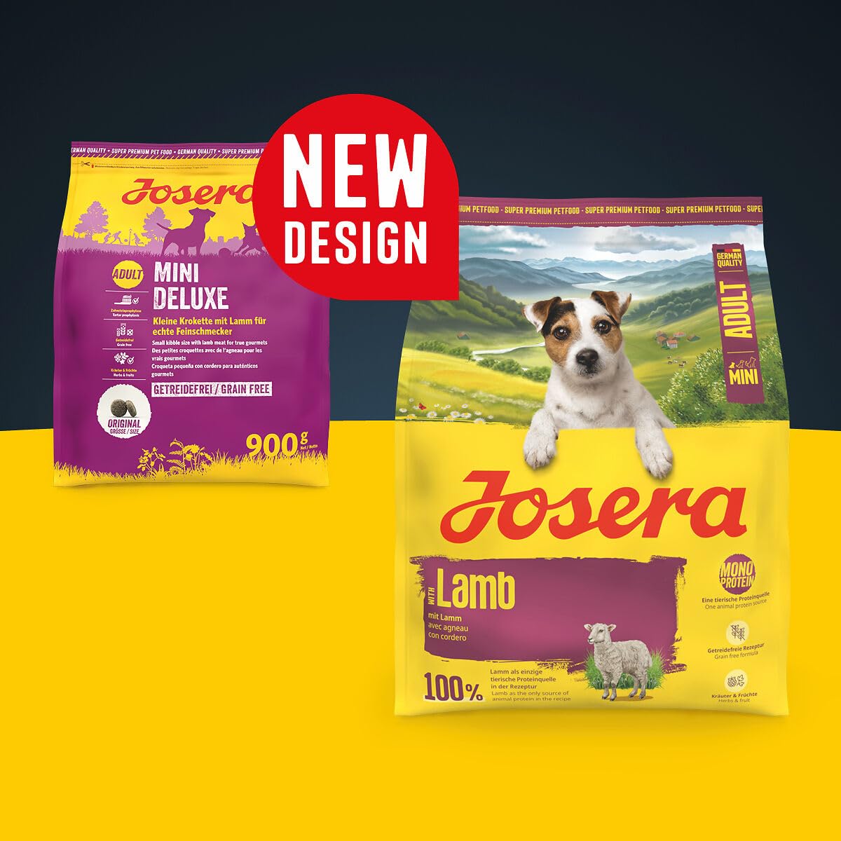 Josera Minideluxe Karma dla Psa, Jagnięcina/Słodkie Ziemniaki, 10 kg