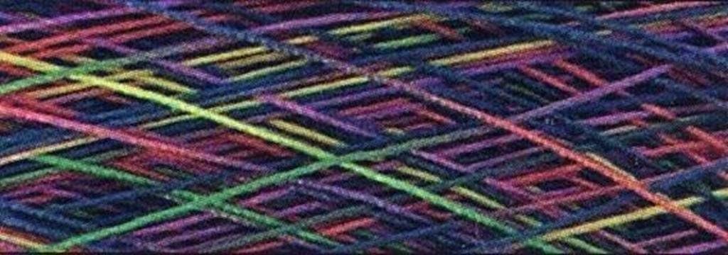 YLI 2443011V 3-Ply Machine Cotton Quilting Variegated Thread, 3000 yd, Primaries