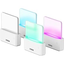 Koda Color Changing LED Night Light 4-Pack - Plug Into Wall, Dimmable, Energy-Efficient LED Night Lights with Dusk-to-Dawn Sensor for Bathroom, Hallway, Bedroom, Kids Room