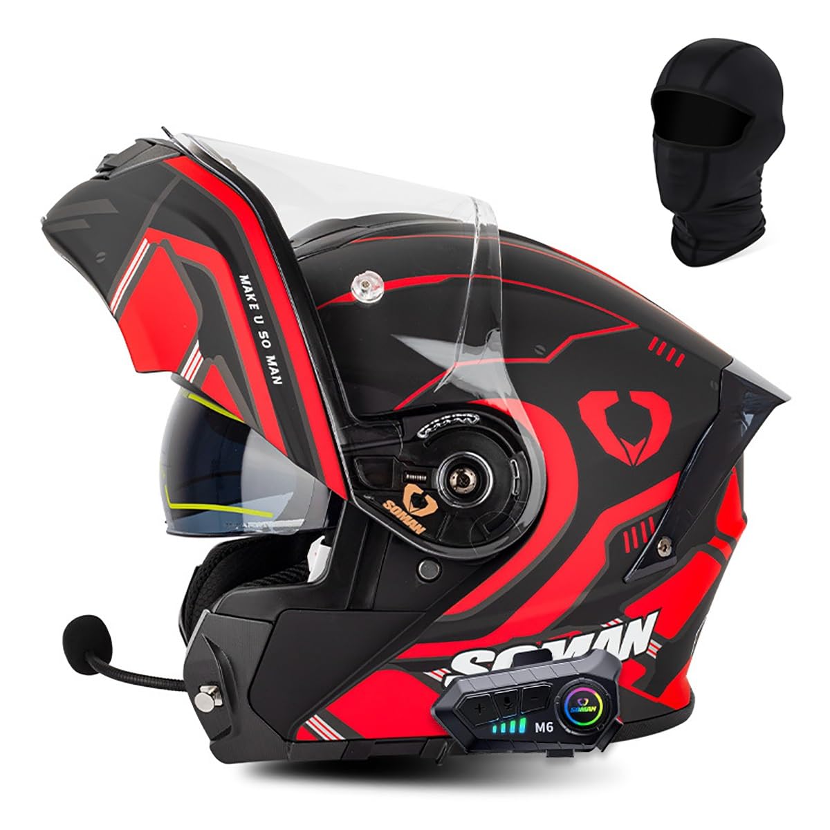 Casque moto modulable bluetooth pour rouler sans fatigue grâce à sa coque légère ventilée