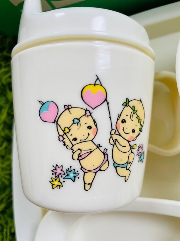 ★超レア！★ゲフレ社の子供用食器セット★1960年代ヴィンテージ★可愛いです★ ADERIA 食器 昭和レトロ ギフト 【 脚付き デザート 浅型