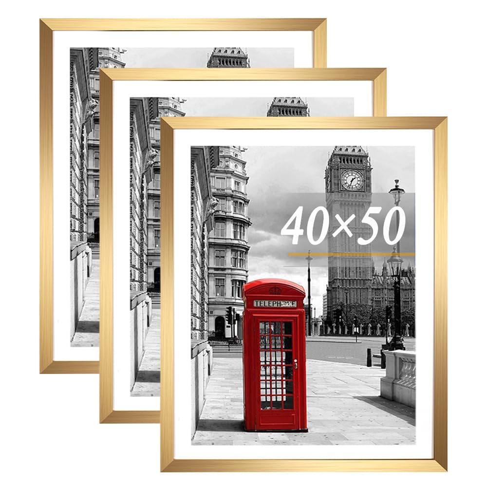 Scholar Tree 3 Pack 40x50 Frame, Glod 40x50cm Picture Frames, Wall Hanging Photo Frame โ image 1