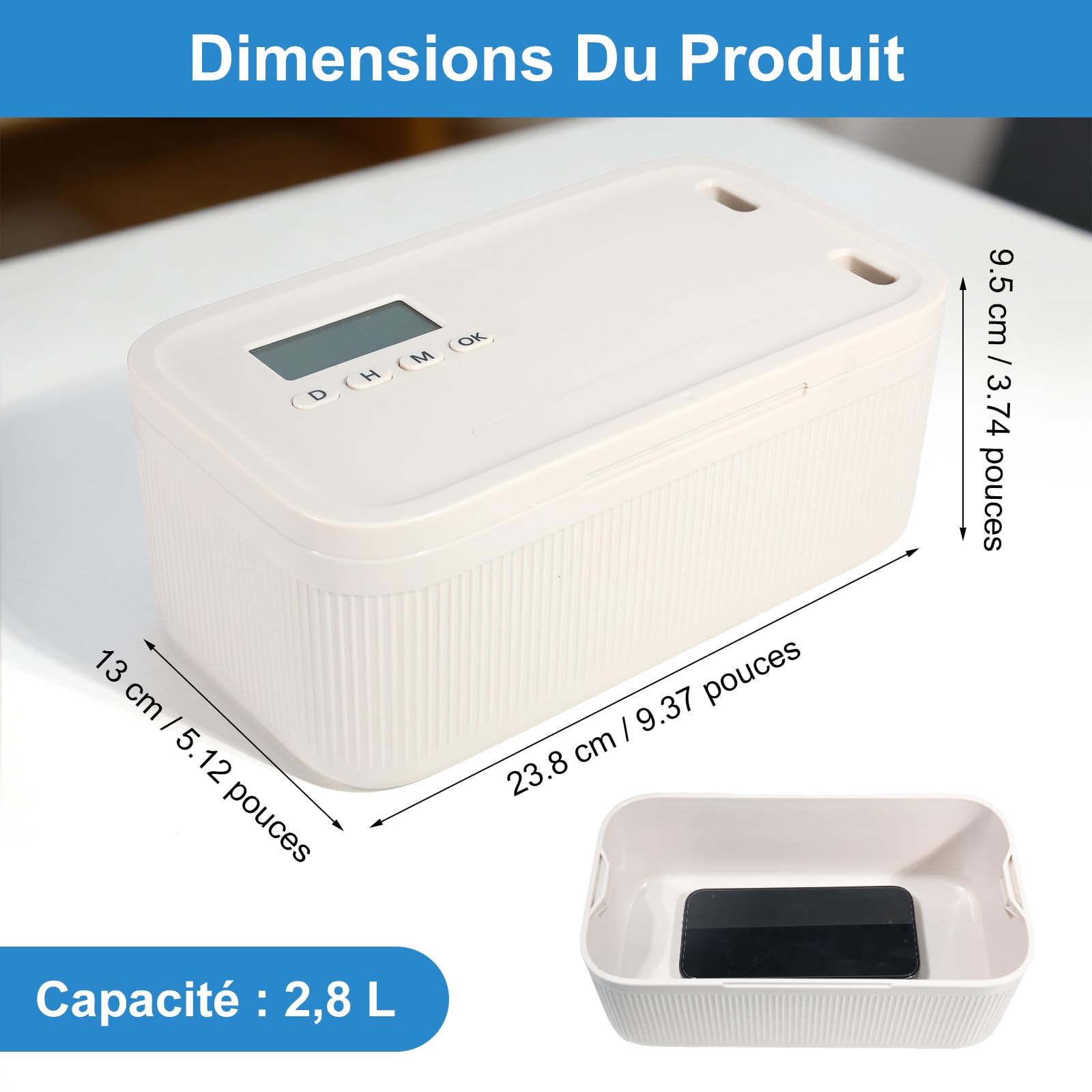 Boîte à serrure à temporisation