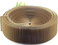Vista 5 de Cama Sillón Rascador para Gatos - Forma Redonda Plegable para Gatos Grandes