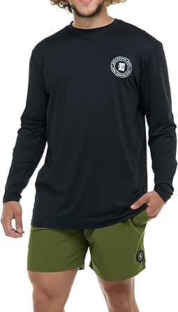 Volcom Men's Taunt UPF 50+ Long Sleeve Loose Fit Rashguard
