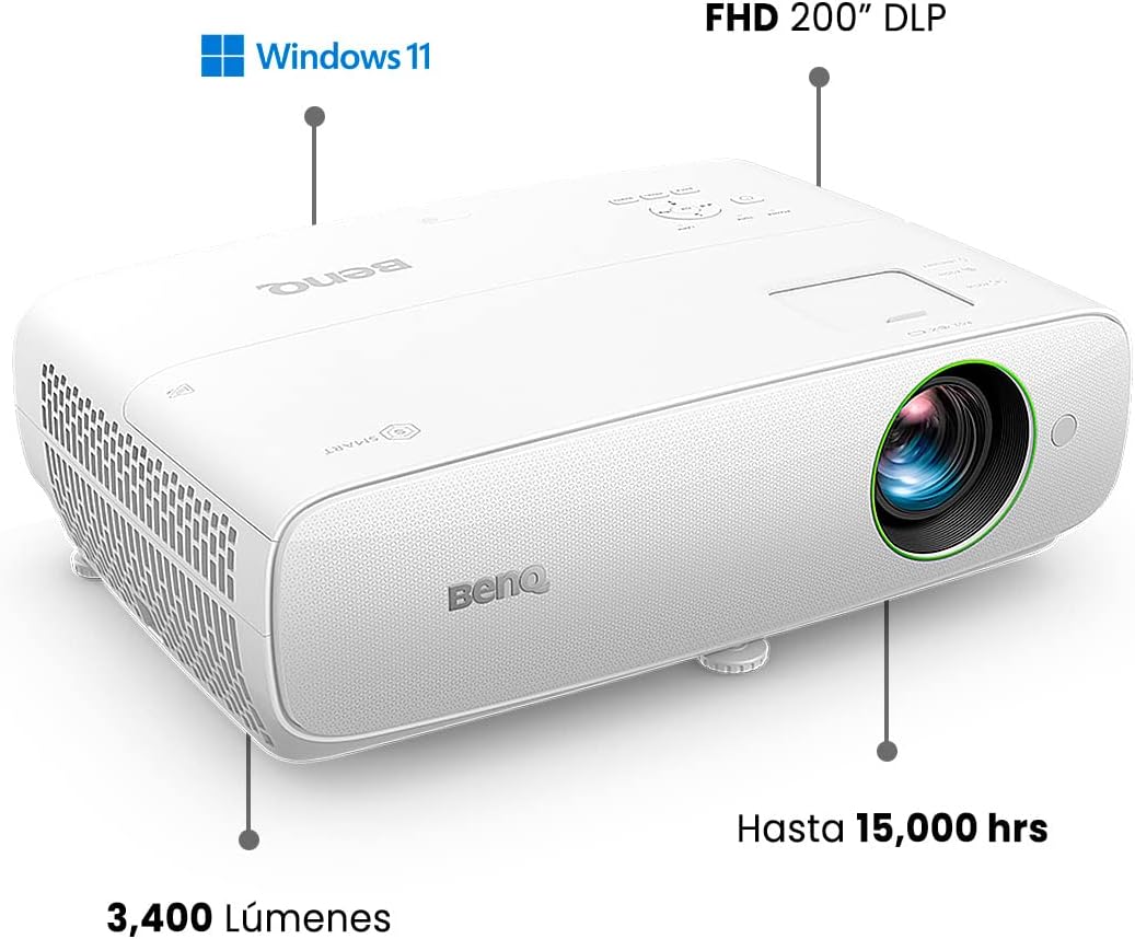 BenQ EH620 data projector Standard throw projector 3400 ANSI lumens DLP 1080p (1920x1080) 3D White