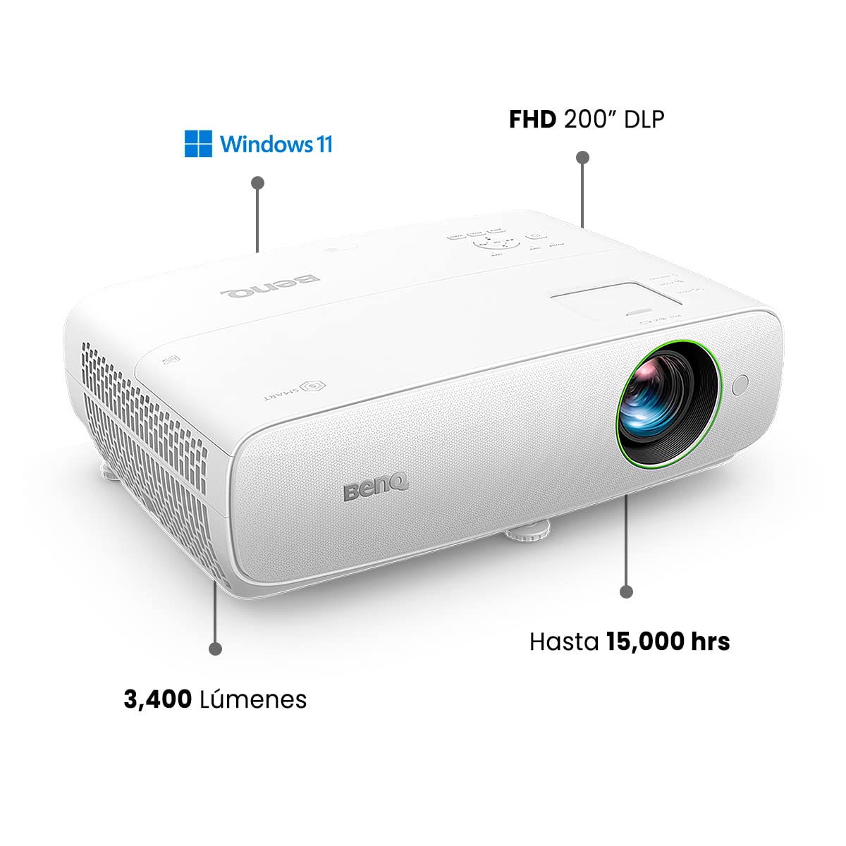 BENQ EH620 FHD SMART WINDOWS PROJECTOR FOR MEETING ROOM 3400 ANSI