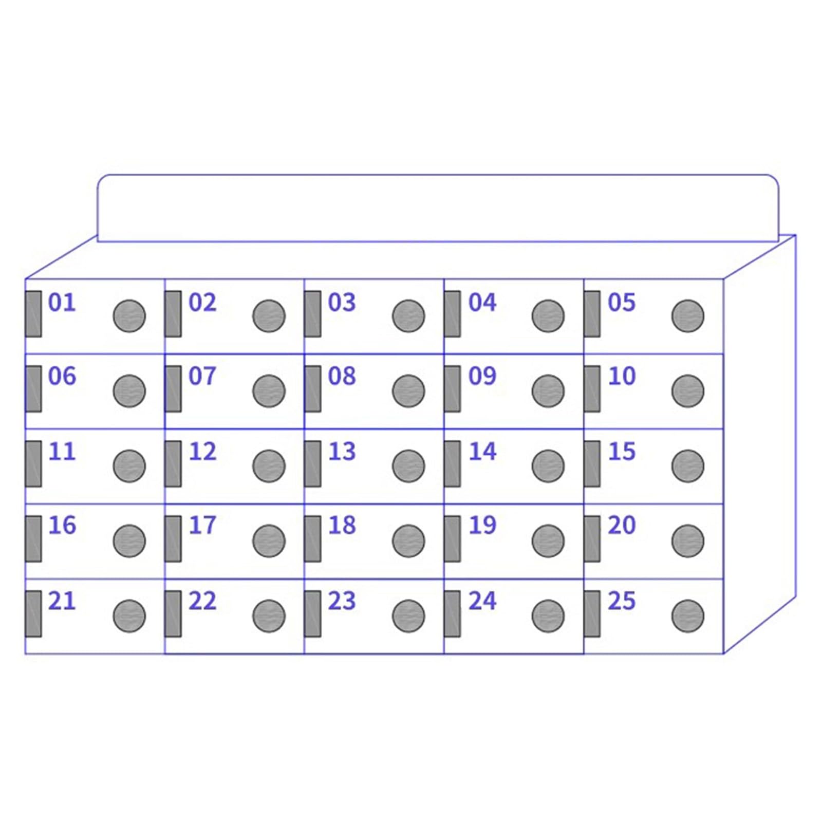 Armadietto di archiviazione per telefono cellulare a 20 slot per scuole e ufficioSecure Employee Mobile Phone Locker & Organizer per fabbriche aziende e luoghi di lavoro