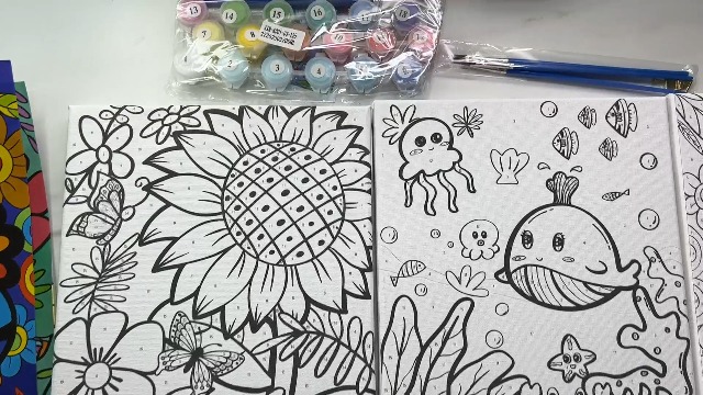 3 Pack Paint by Numbers for Kids Ages 8-12, 10 * 8