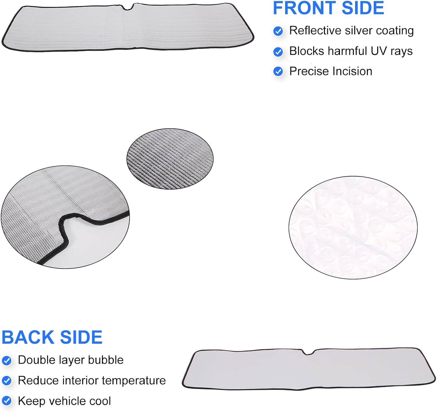 Windshield Sunshade Fit for Ineos Grenadier 2020-2024, Folding Car Sun Shade for Front Window, Auto Sun Protection Visors Blocks UV Rays and Keeps Vehicle Cool