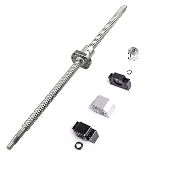 CNCYEAH Ball Screw SFU1605 850mm Diameter 16mm,5mm Pitch Ball Screw Kit with Ballscrew Nut Housing Bracket and End Supports BK/BF12 nut housings Coupler for CNC Machine Parts