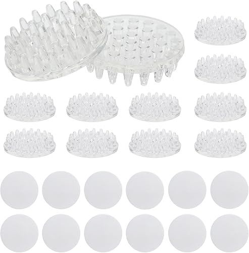 12 protectores de alfombra autoadhesivos con pinchos, protectores de alfombra para patas de muebles, almohadillas antideslizantes, cómodo al tacto