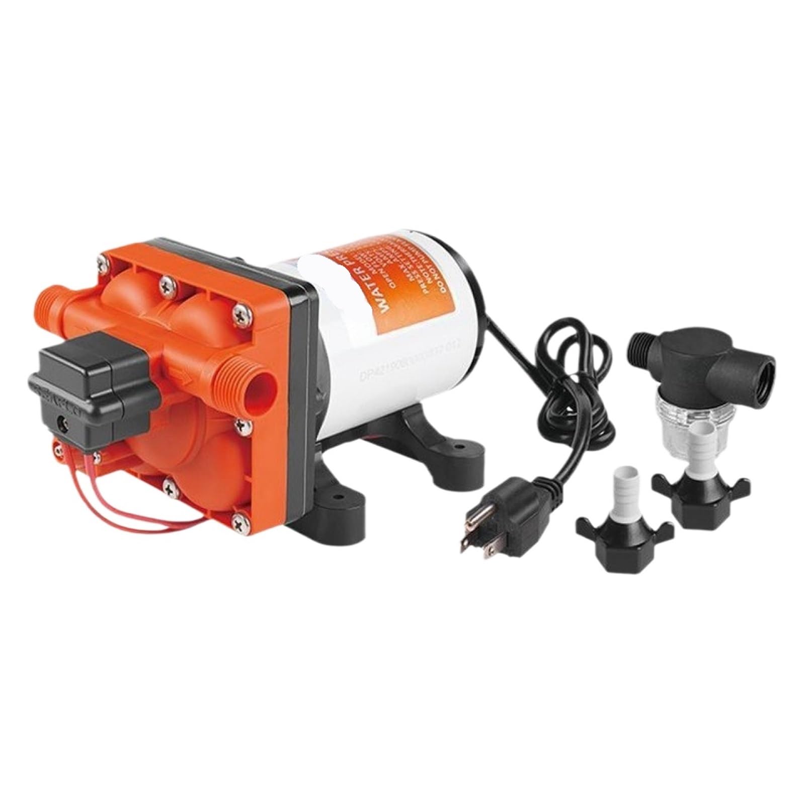 Bomba de agua de diafragma SF-42, 12V, 24V, RV Camper, bomba de presión CC autocebante, 7,6l/min, 35 PSI, de interruptor de presión automático(12VDC-7.6L-min)