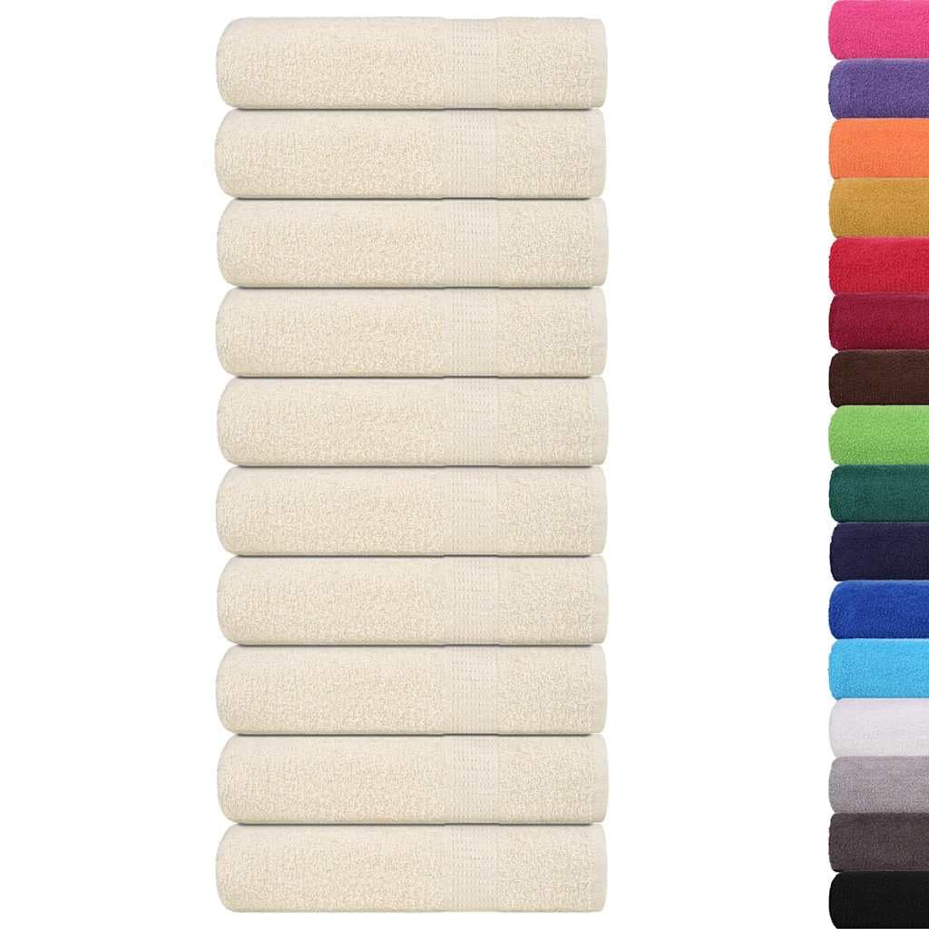 Frog, 10 teli da doccia, 70 x 140 cm, 360 g/m², in 100% cotone, assorbenti, morbidi, lavabili in lavatrice, con passante, per bagno, sauna, spiaggia, bagno degli ospiti