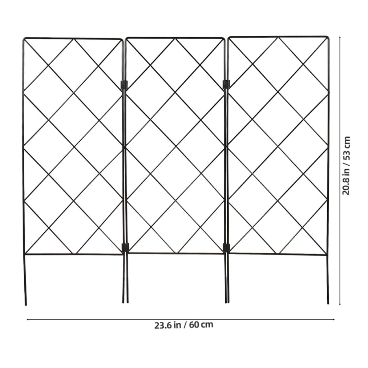 Homoyoyo Trellis per Piante Rampicanti in Ferro Nero, 5 Pezzi Supporto Pianta Rampicante Pieghevole, per Fagioli e Cetrioli, Casa e Giardino, Commerciale