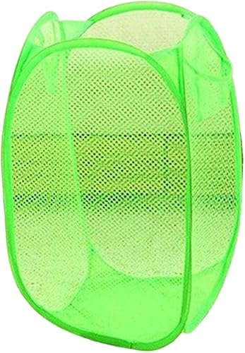 Cesta de almacenamiento rectangular pequeña de malla plegable para ropa de bebé, organizador de armario, cubos de basura para habitación de niños,