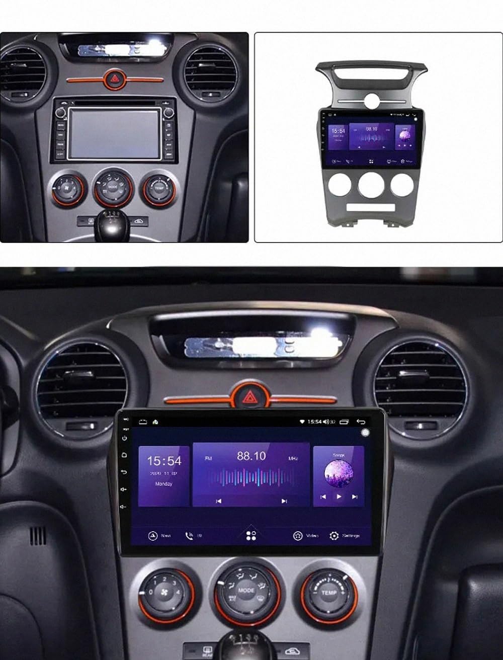 Odtwarzacz Multimedialny 2-Din dla Haval H6 2016 2017 2018 Bezprzewodowe Carplay I Android Auto, Pojemnościowy Ekran Dotykowy, Nawigacja Gps Radio Fm Z, 4 Rdzeń 2G+32G