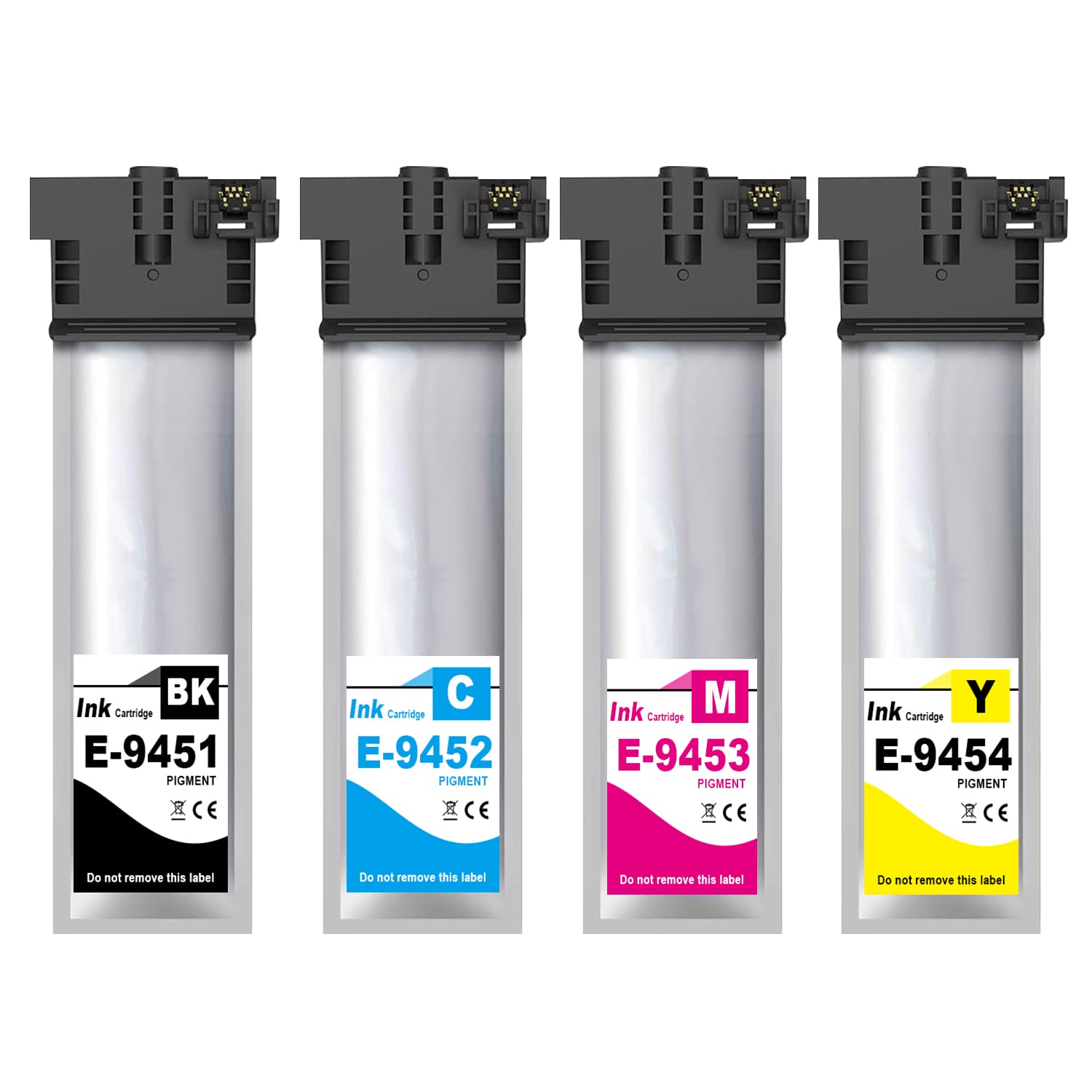 Compatible T9451 T9452 T9453 T9454 Cartouches d'encre pour Pro WF-C5210 WF-C5290 WF-C5710 WF-C5790 Imprimante C13T945140 C13T945240 C13T945340 C13T945440 (BK/C/M/Y 4-Paquets)