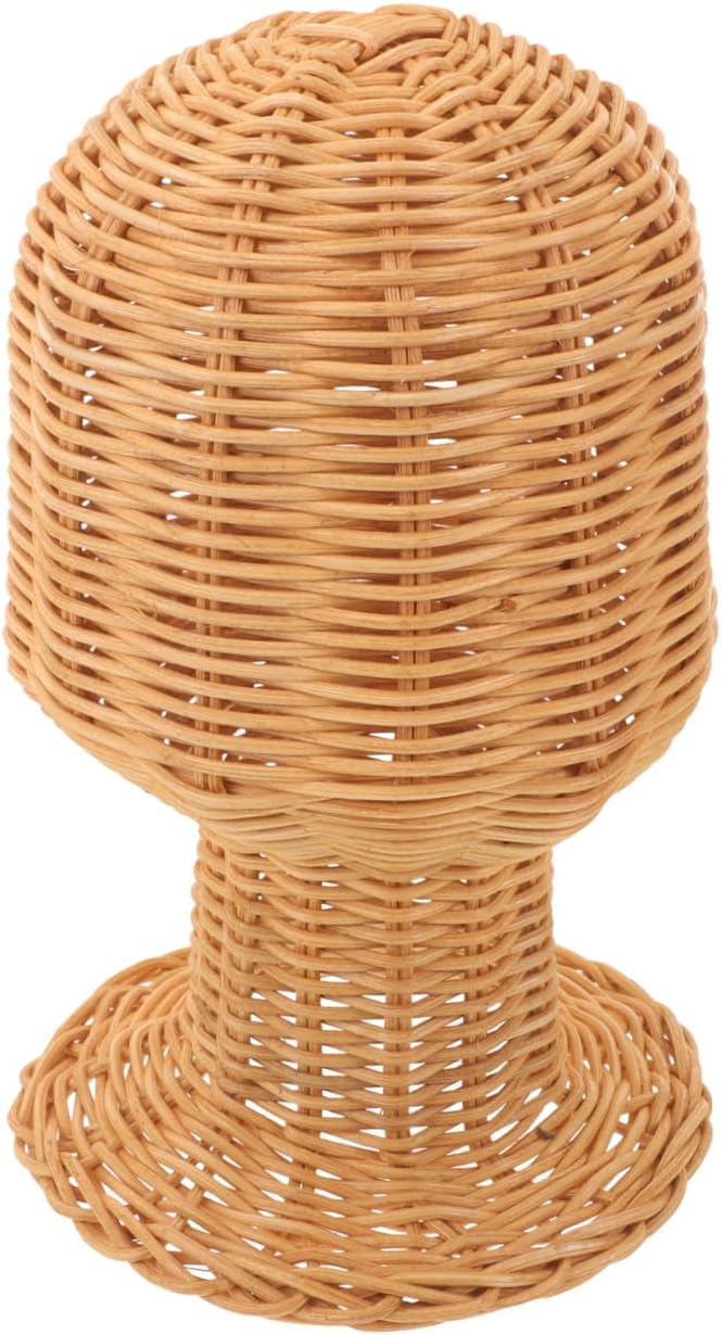 Ciieeo Rattan Hat Rack Stand Wall Mount Cap Display Holder Macrame Cap Hanger