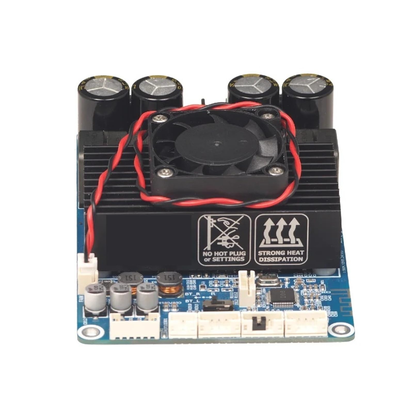 Amplificateur Bluetooth 5.3 DSP 300 W + 300 W DC18-48 V, entrée AUX, contrôle du Volume, Carte d'amplification pour Home cinéma