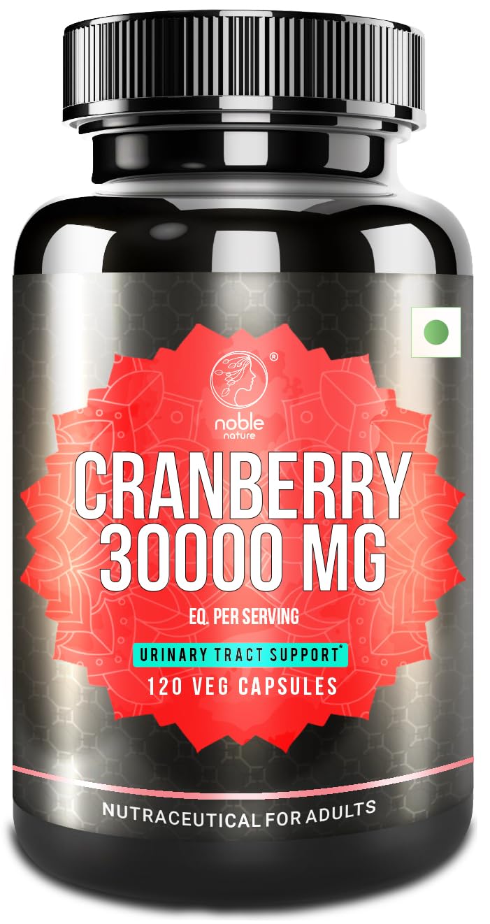 Cranberry Concentrate Extract + Vitamin C | 30,000mg | 120 Capsules | Triple Strength Ultimate Potency Formula | Urinary Tract Health Cranberry Pills Supplement