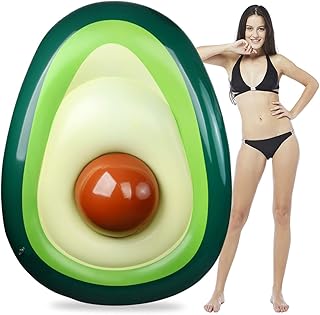 Avocado Pool Float, Aitey Giant Inflatable Avocado floatie with Ball Water Fun Summer Swimming Pool Raft Lounge Beach Floaty Party Toys for Adult Kids