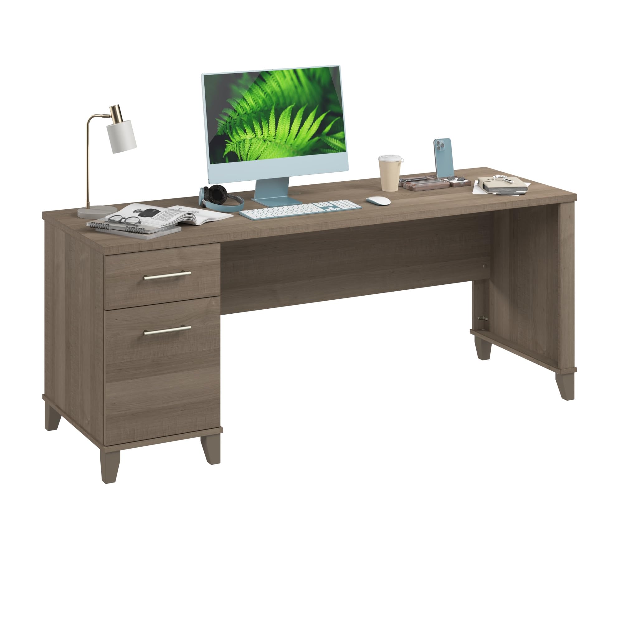 Amazon.com: Bush Home 72-inch Home Office Desk with Drawers, Large