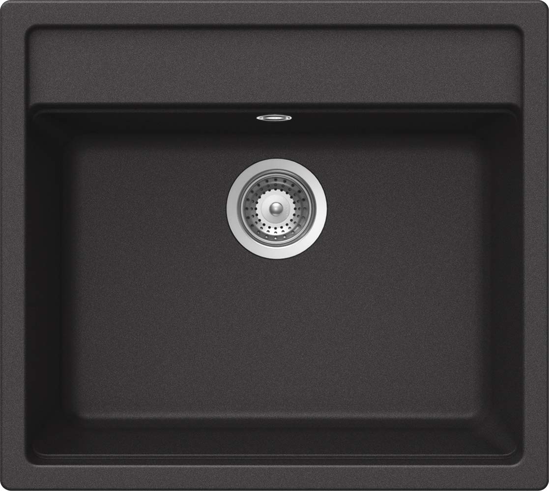 SCHOCK | Lavello Cucina Nemo N100 1 Vasca, Materiale Cristalite®, Antracite, 570x510mm