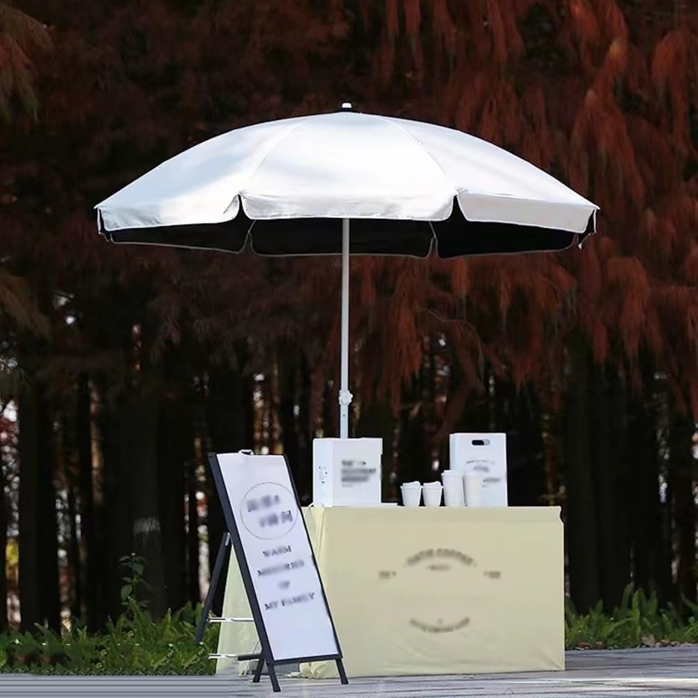 Ombrellone da tavolo da mercato per esterni, 2/2,2/2,4/2,7/3 m, UPF 50+, portatile, rotondo, per giardino, cortile, piscina, spiaggia