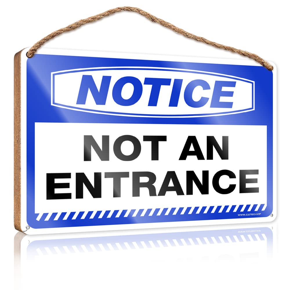 Bruntelo One Color Hanging Pantry Sign Decor Notice Not An Entrance Wooden Sign Room Stuff Fall Signs For Home Decor(15X28cm)