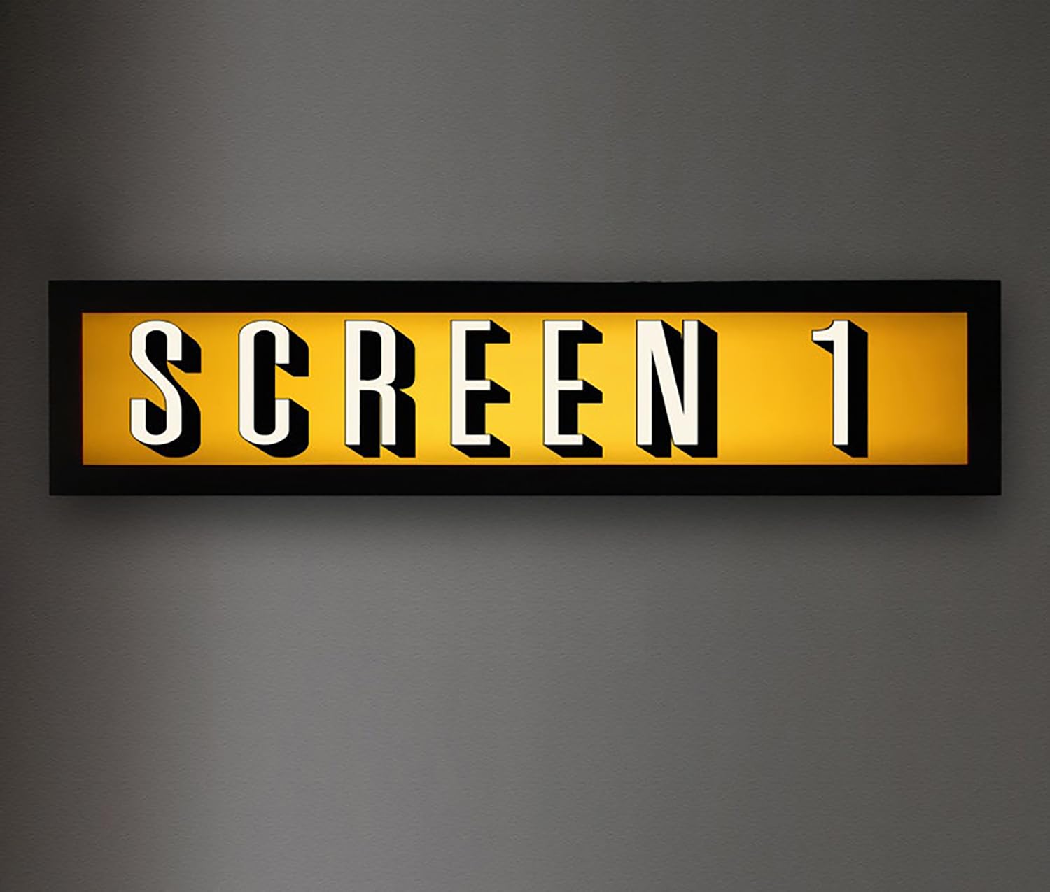 Screen RGB LED Neon Lightbox with Remote Control Wall Mountable Pulsing Studio Warning Sign Illuminated Lights Sign for Cinema Libraries Cafes Home Company Desk Wall Decor USB Powered