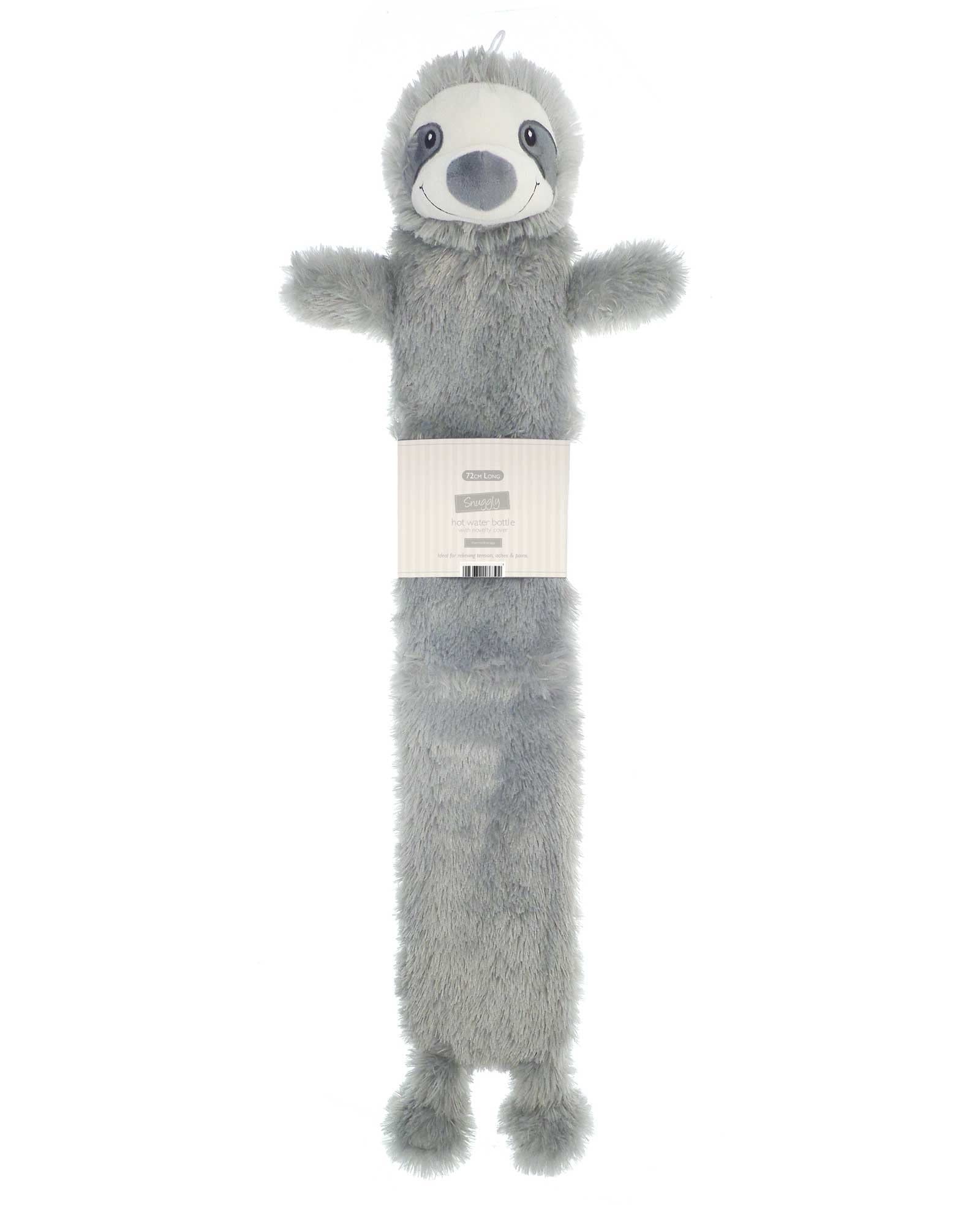 Long Hot Water Bottle with Cover Animal Design 2 litres 72 cm Long Rubber Bottle Bag | Adults & Kids Hot Water Bottle for ...