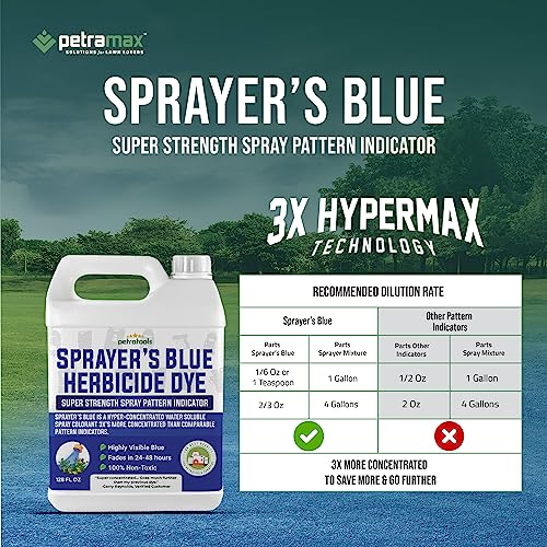 PetraTools Blue Lawn Dye Super Strength Concentrate 3X More Than Others